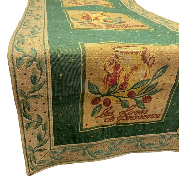 BLOOMINGDALE'S French Country Runner Provence Olives Tapestry - Picture 4 of 10